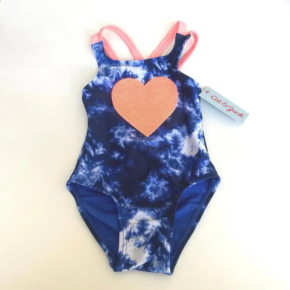 Cat &‎ Jack Swim Toddler Girls Swimsuit 18 Months